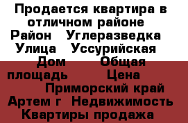 Продается квартира в отличном районе › Район ­ Углеразведка › Улица ­ Уссурийская › Дом ­ 2 › Общая площадь ­ 55 › Цена ­ 3 600 000 - Приморский край, Артем г. Недвижимость » Квартиры продажа   